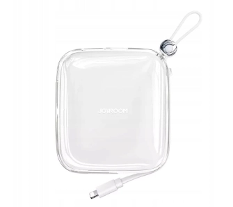 Powerbank Joyroom JR-L005 10000mAh Wbudowany kabel Lightning 12W Biały