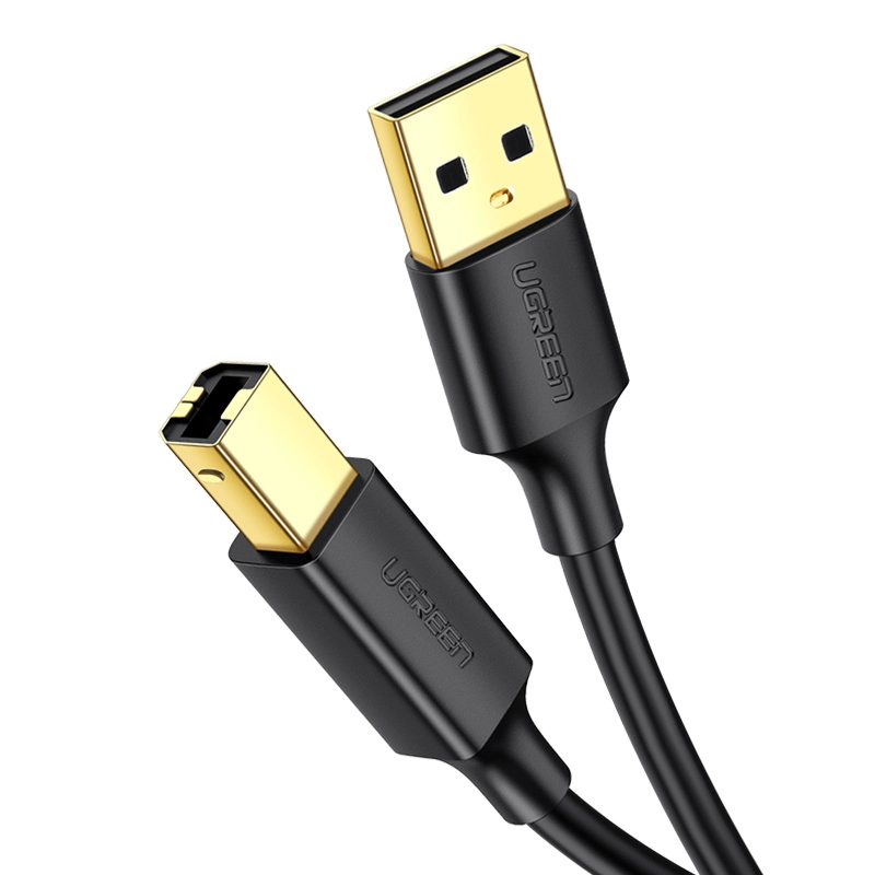 Kabel USB UGREEN US135 USB 2.0 A-B 1,5m Czarny