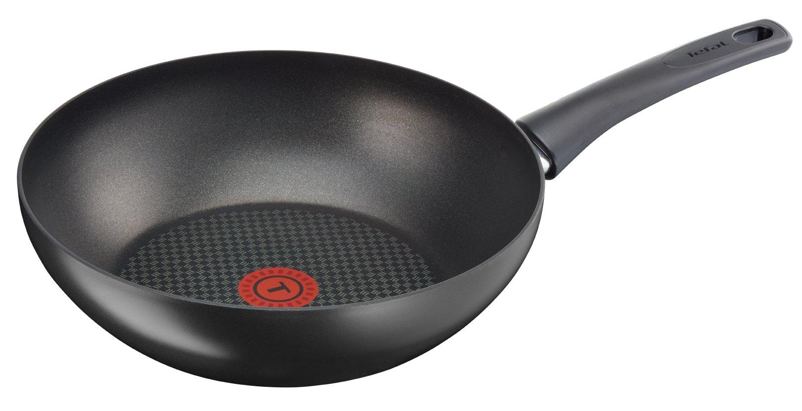 Patelnia Tefal Wok Chef C6941902 - indukcja - stal nierdzewna - 28 cm