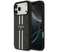 Guess 4G Printed Stripes MagSafe do iPhone 17 Pro Max Czarny
