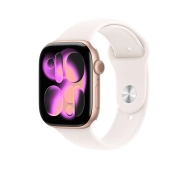 Apple Watch Series 11 GPS 42mm z aluminium Różowe złoto Pasek sportowy Łagodny róż S/M