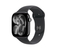 Apple Watch Series 11 GPS 42mm z aluminium Onyx Pasek sportowy Czarny S/M