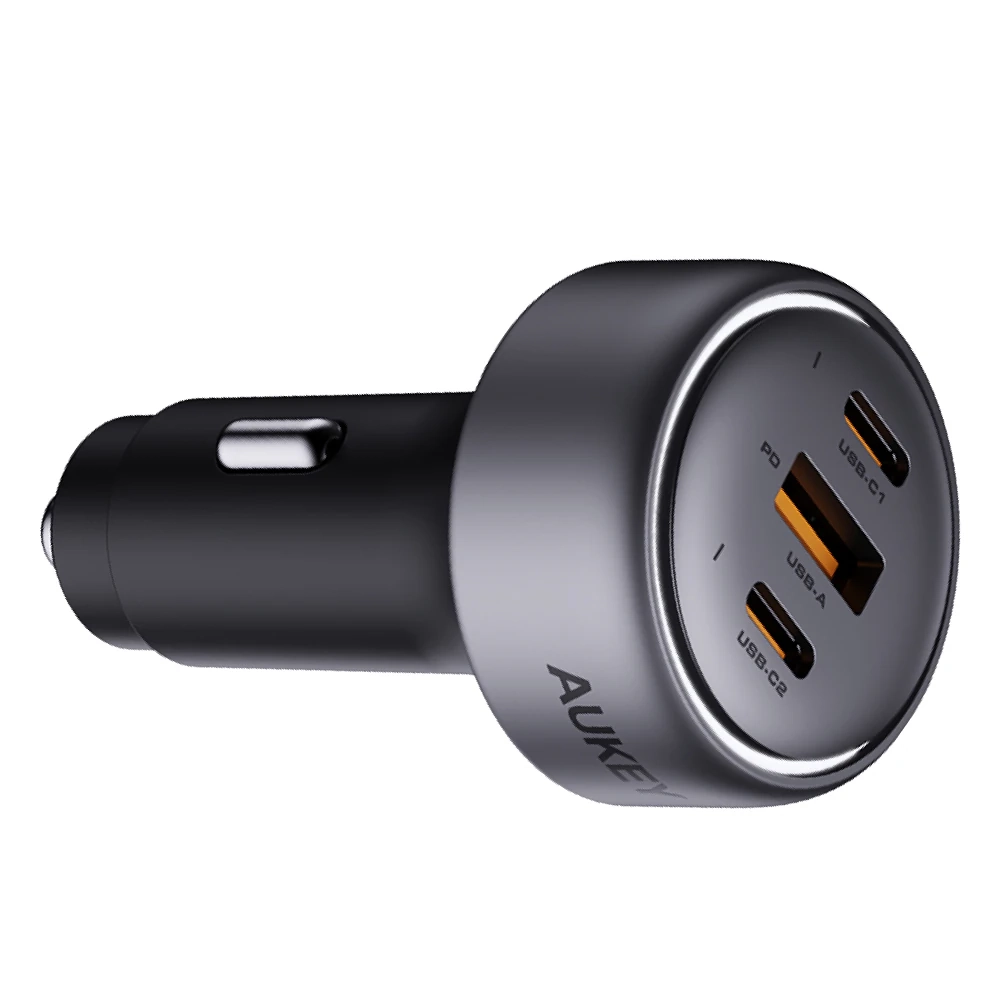 Ładowarka samochodowa Aukey Pathfinder PD 2xUSB-C 1xUSB 66W