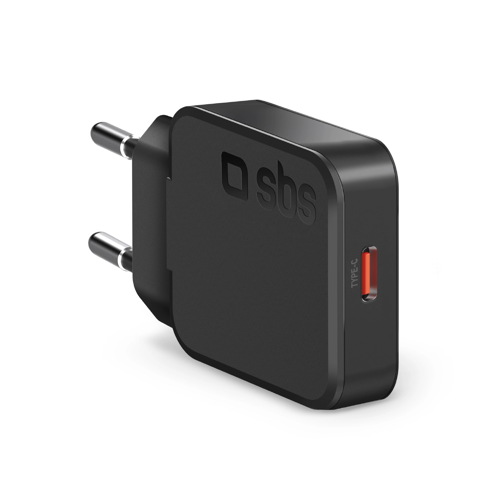 Ładowarka sieciowa SBS Slim Wall Charger GAN PD 20W USB-C Czarny
