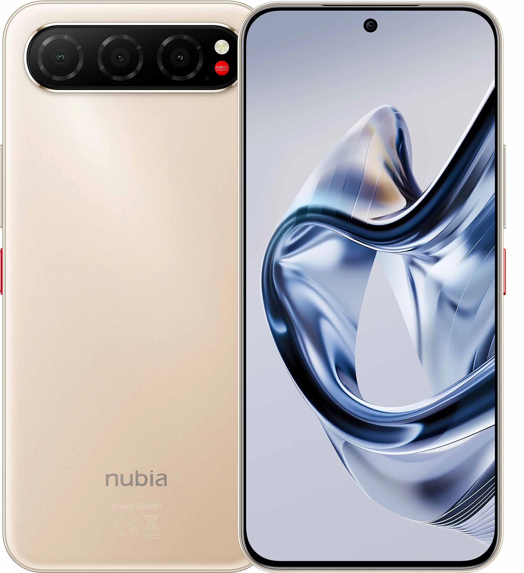 Smartfon Nubia AIR 8/256GB 6,78" 120Hz 50Mpix Złoty