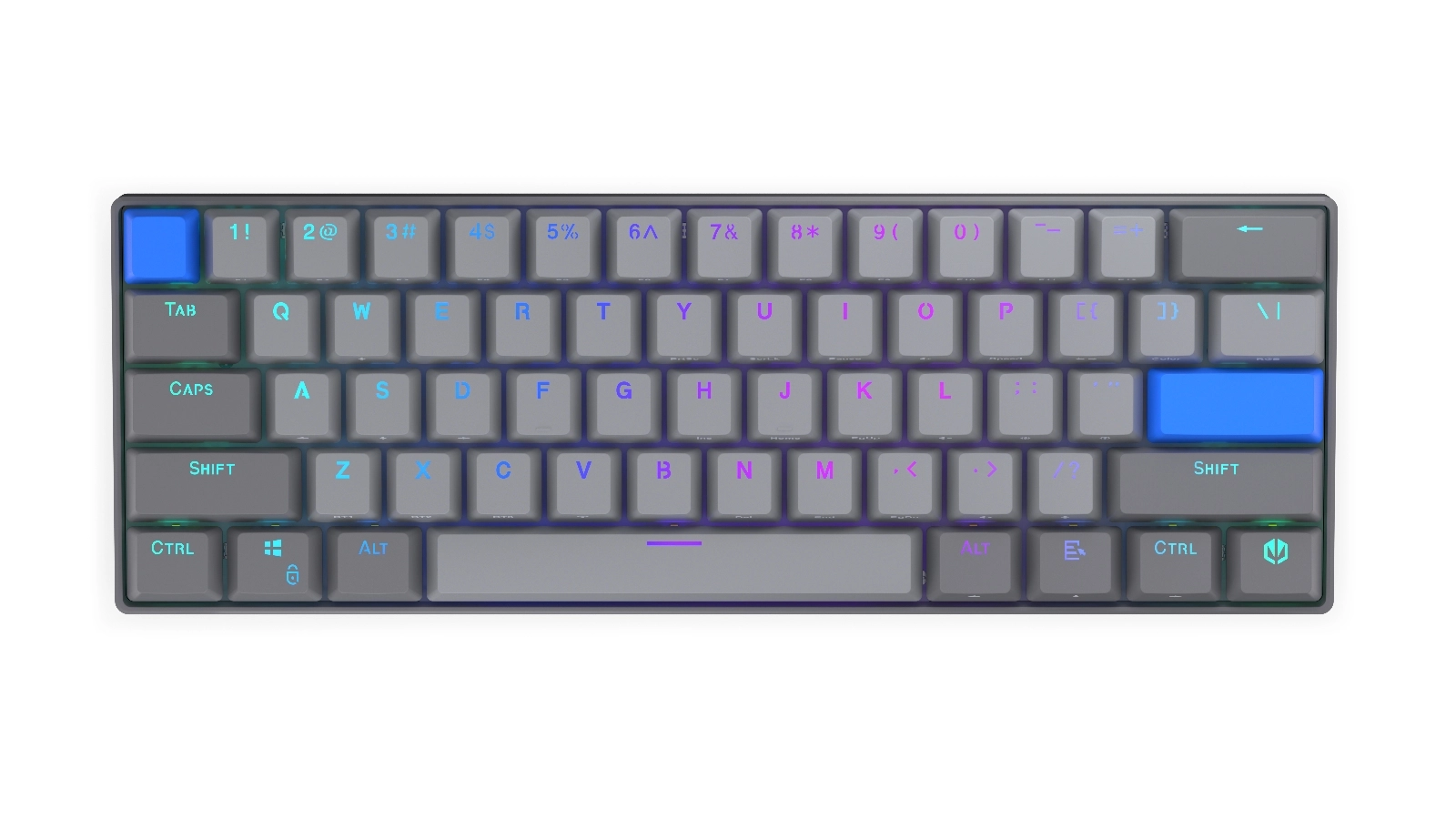 Klawiatura mechaniczna Endorfy Thock V2 Compact Wireless Gateron Yellow Szary