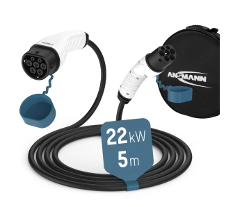 Kabel zasilający ANSMANN 1900-0119 Type 2 22kW 5m