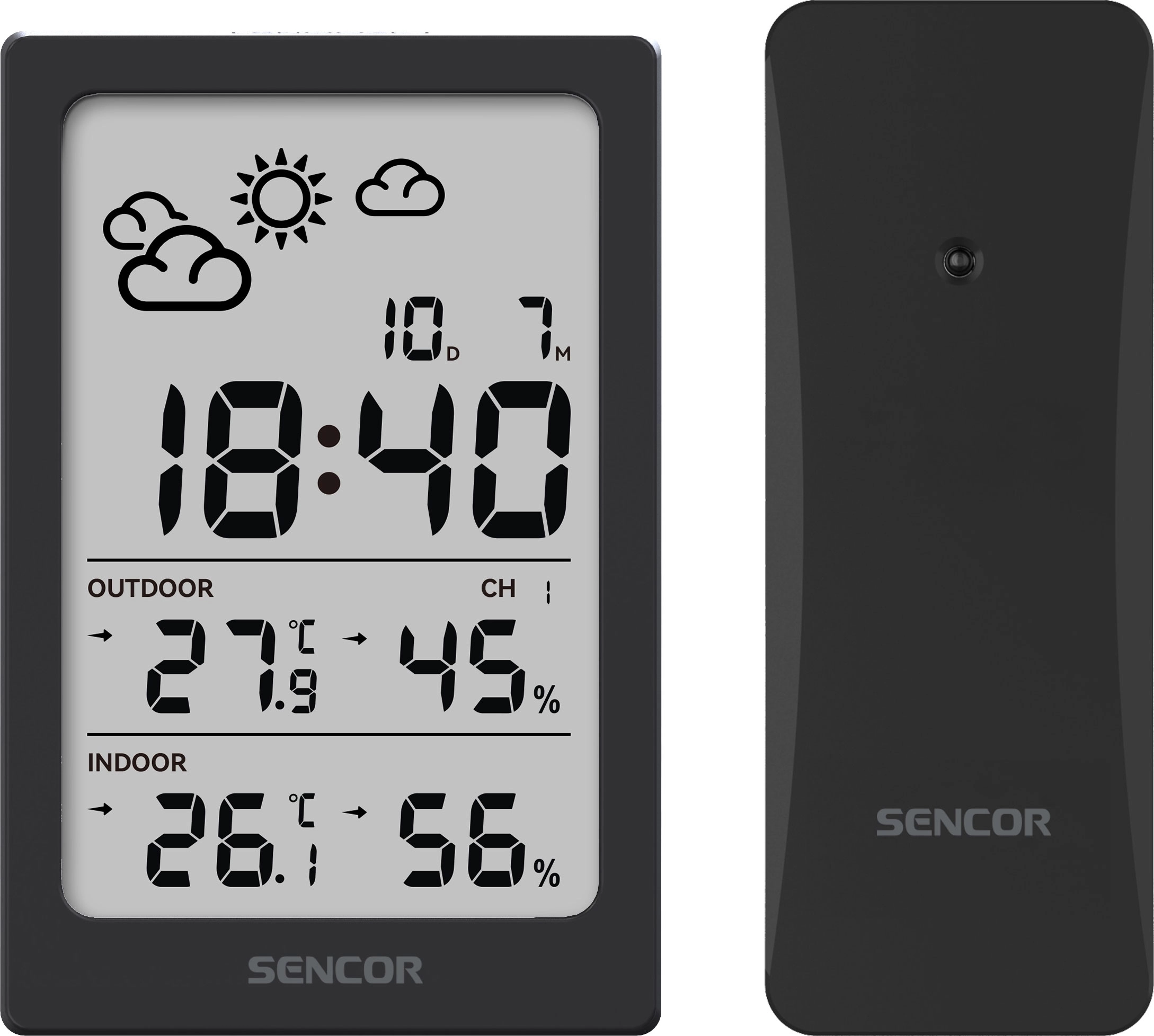 Stacja pogody Sencor SWS2300B 1 bezprzewodowy czujnik w zestawie