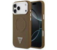 Etui Guess Triangle Logo do iPhone 17 Pro Max brązowy
