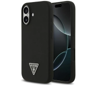 Guess Silicone Triangle Logo MagSafe do iPhone 17 czarny