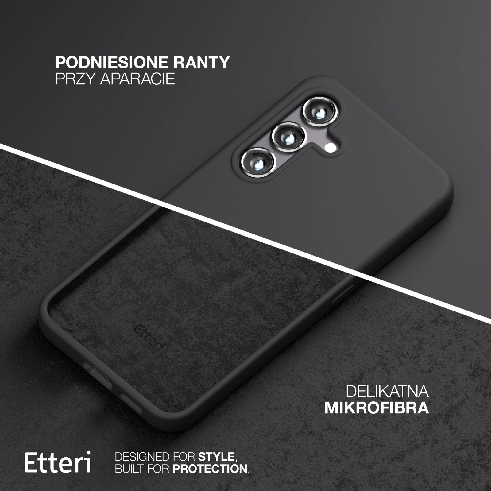 Etui Etteri Silicone Case Galaxy S23 Fe Czarny