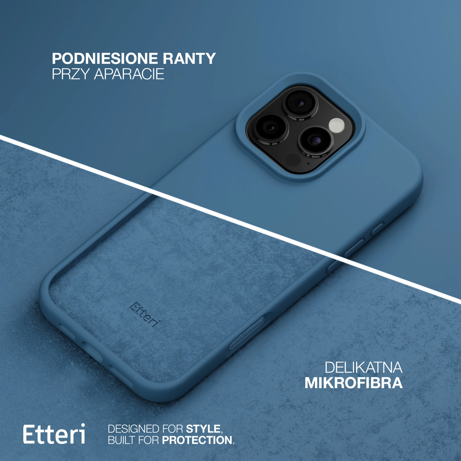Etui Etteri Silicone Case do Xiami Redmi Note 13 4G Niebieski