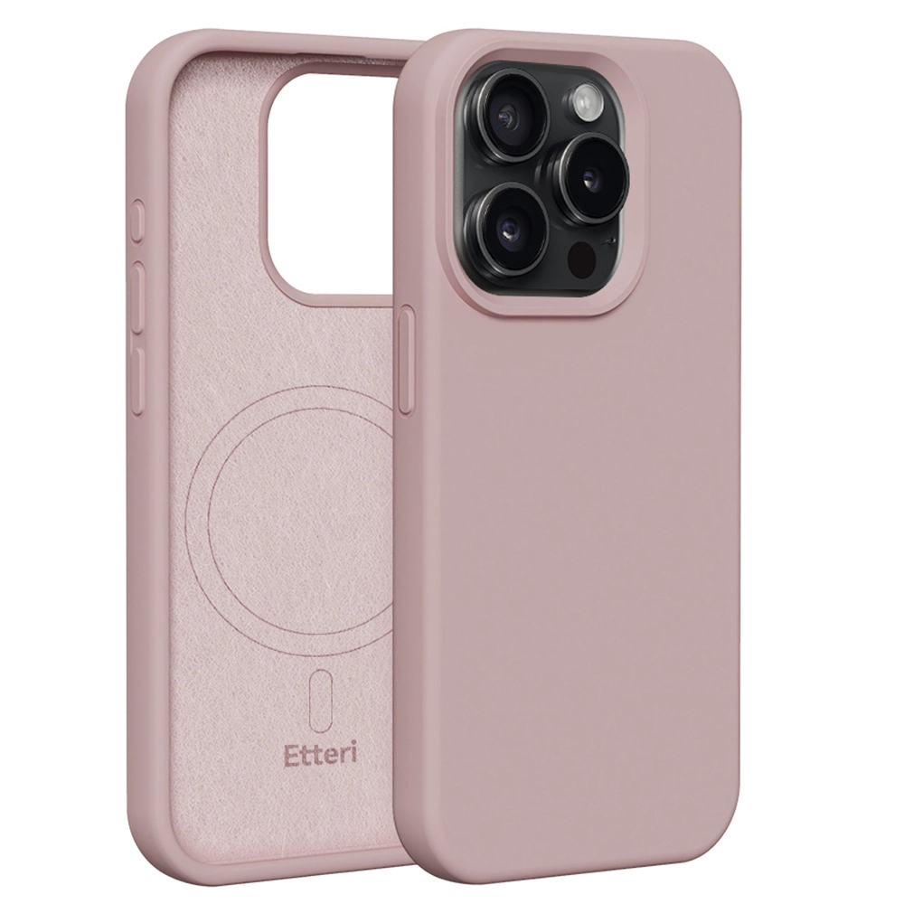 Etui Etteri Silicone Case do iPhone 15 Pro Różowy