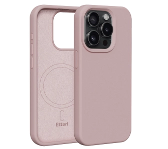 Etui Etteri Silicone Case do iPhone 15 Pro Różowy