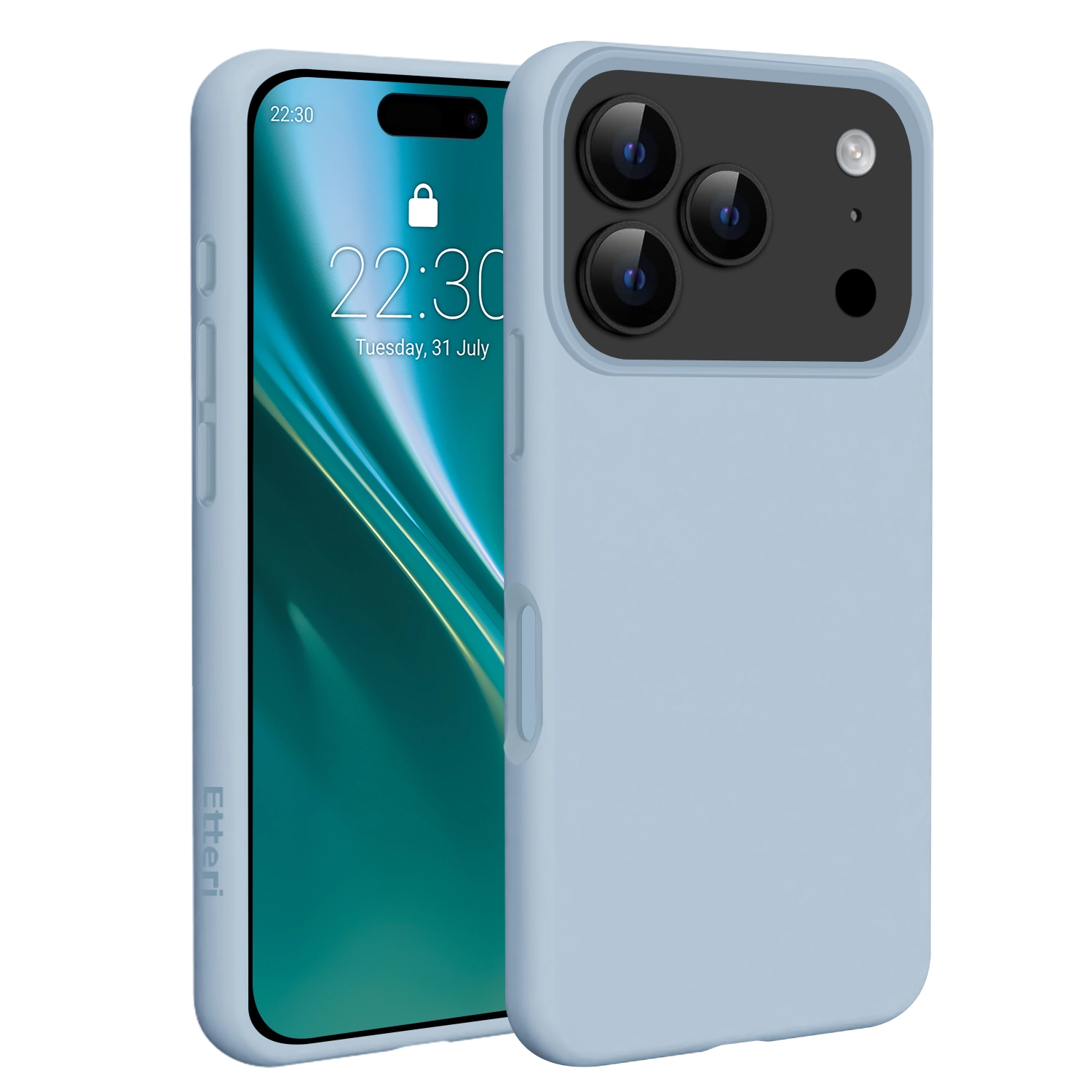 Etui Etteri Silicone Case do iPhone 17 Pro Max Niebieski