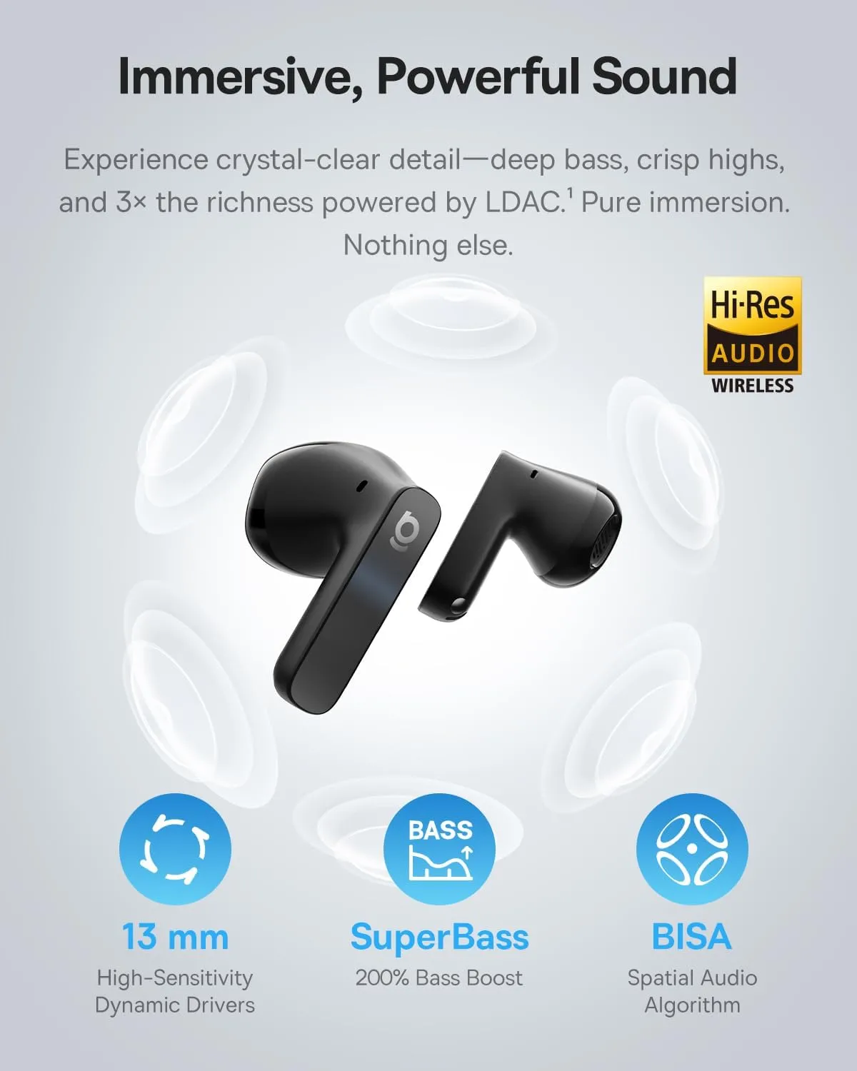 фото Наушники TWS Baseus Bass BS1 Black 3