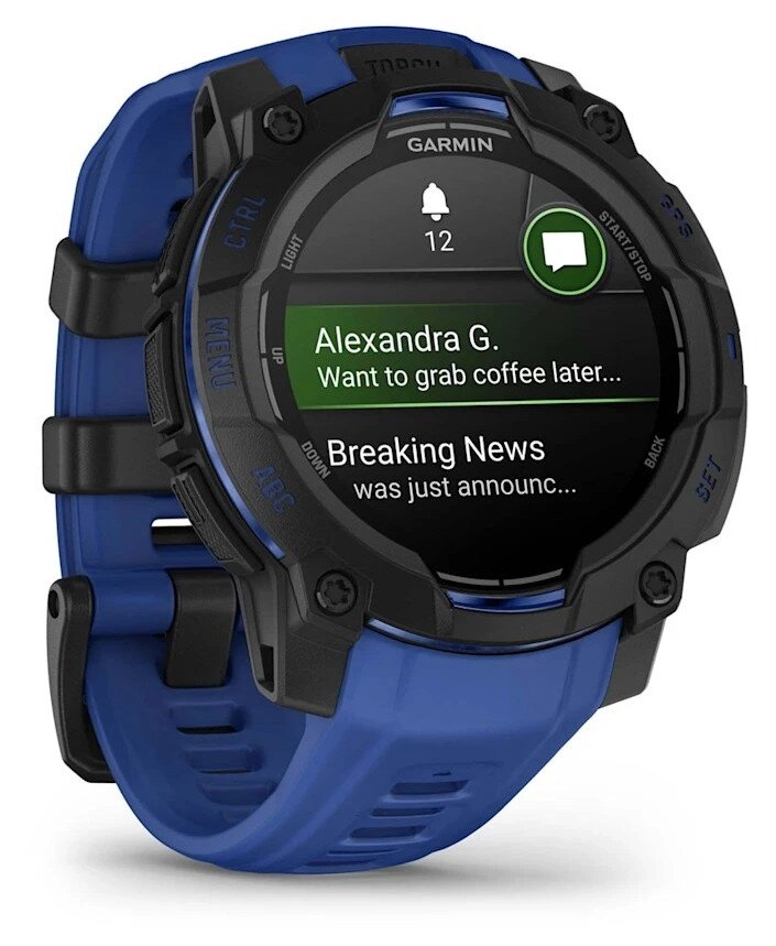 Garmin Instinct 3 AMOLED 45mm GPS Czarno-niebieski