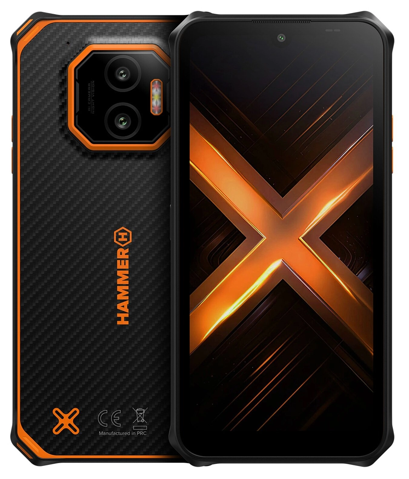 HAMMER Energy X2 4G 6/128GB 6.1" 60Hz 50Mpix  Czarno-pomarańczowy
