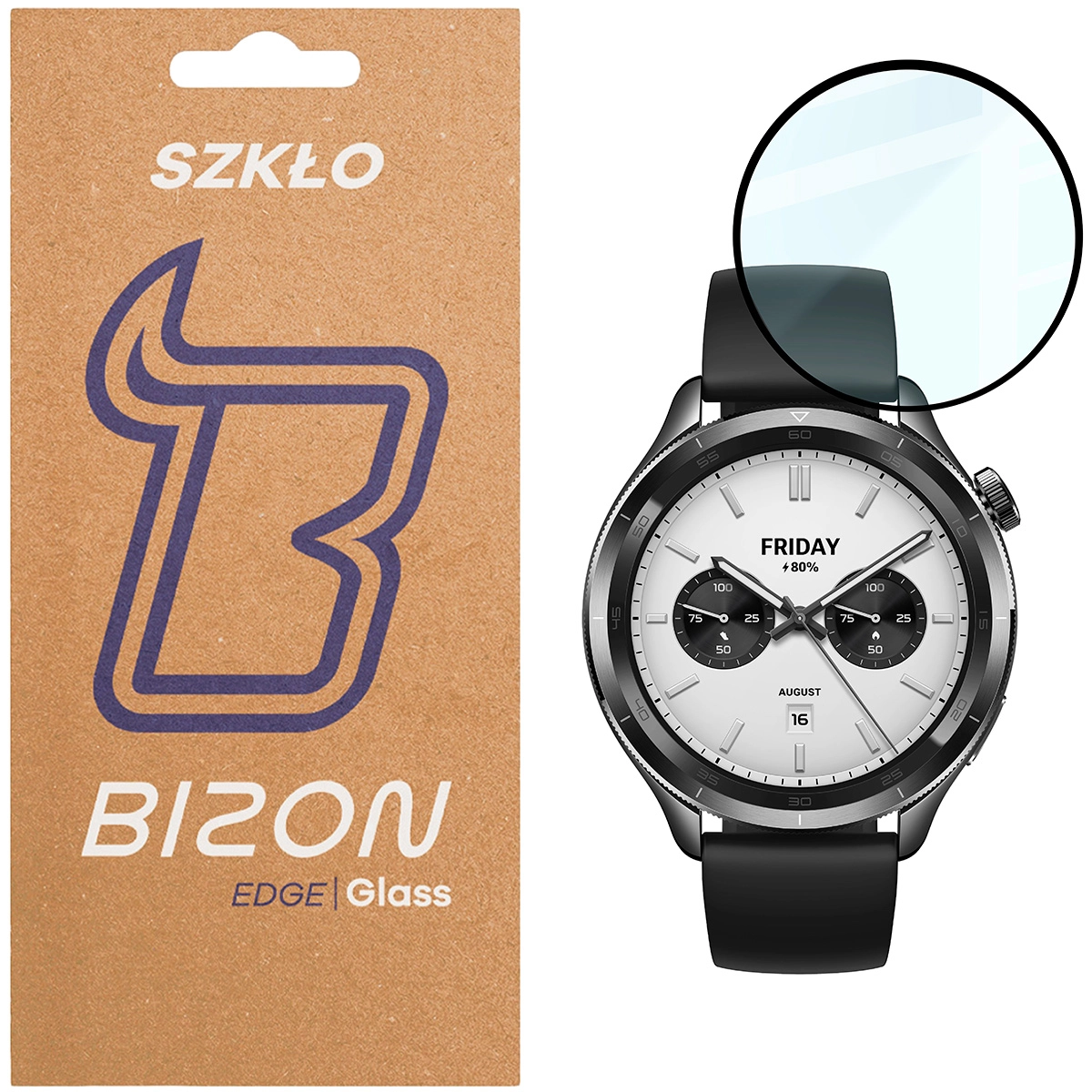 Szkło hybrydowe Bizon Edge Hybrid do Xiaomi Watch S4