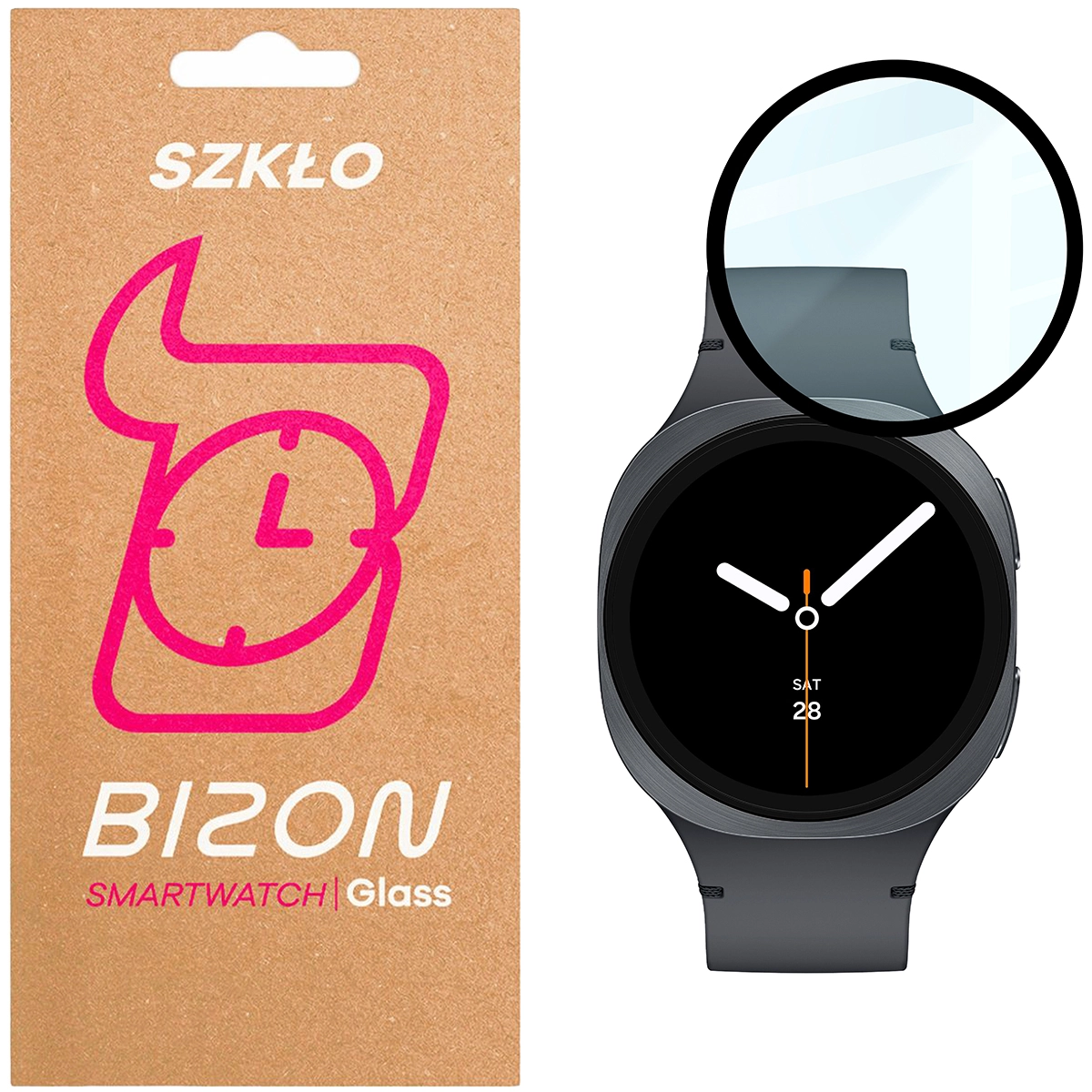 Szkło hartowane Bizon Watch Clear do Samsung Galaxy Watch 8 44 mm