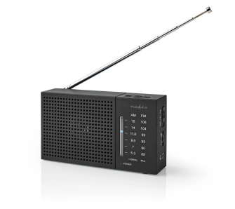 Radioodbiornik Nedis RDFM1200BK Radio FM Czarny