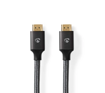 Kabel HDMI Nedis CVTB34000GY10 ProfiGold 1m Srebrny