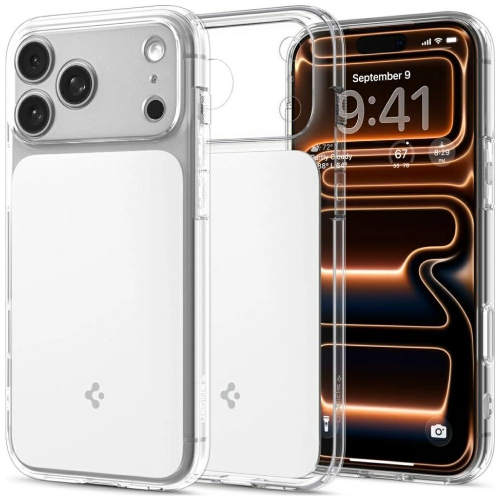 Etui Spigen Ultra Hybrid "T" Mag MagSafe do iPhone 17 Pro Max Biały