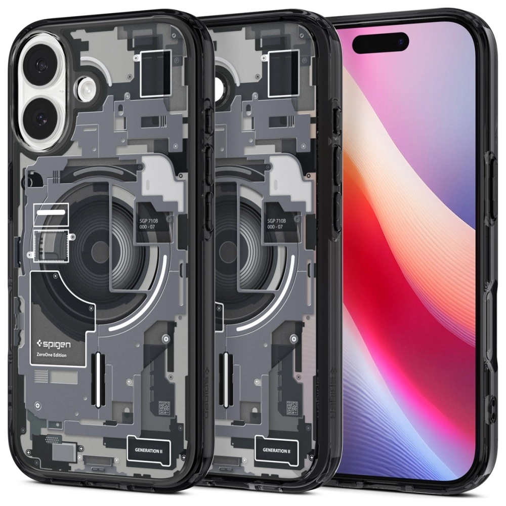 Etui Spigen Ultra Hybrid Mag MagSafe do iPhone 17 zero one czarny