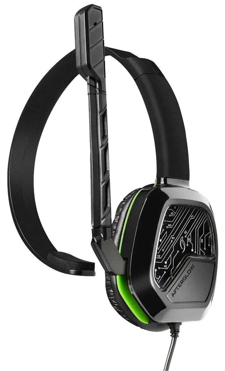 Słuchawki przewodowe z mikrofonem PDP Afterglow LVL 1 Xbox One Nauszne Czarno-zielony