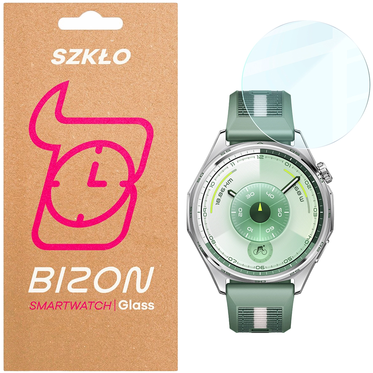 Szkło hartowane Bizon Watch Clear do Huawei Watch GT6 46mm