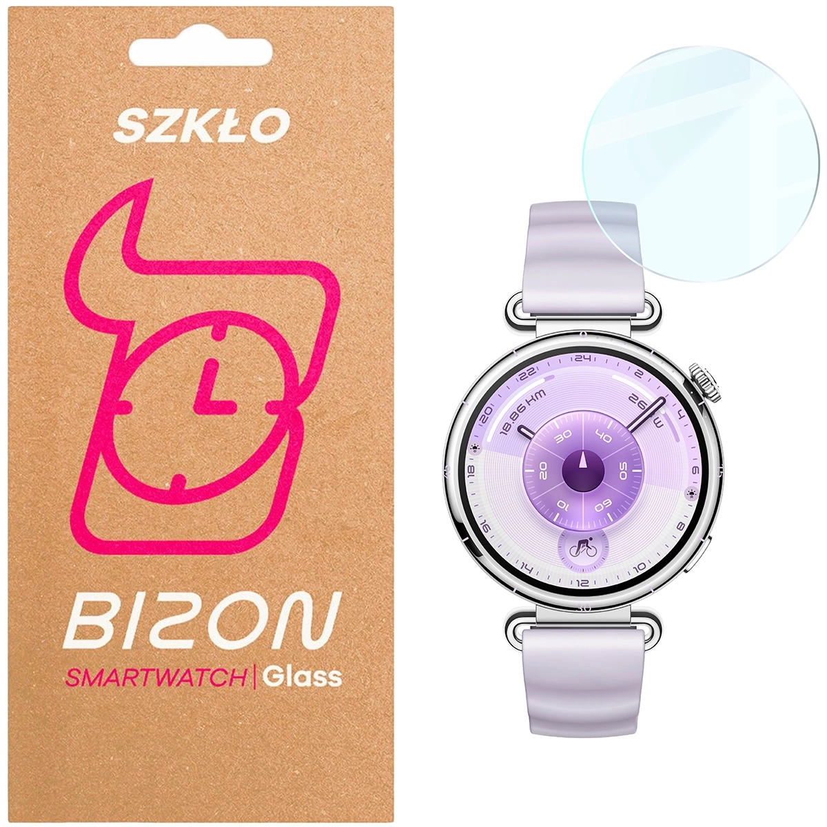 Szkło hartowane Bizon Watch Clear do Huawei Watch GT6 41mm