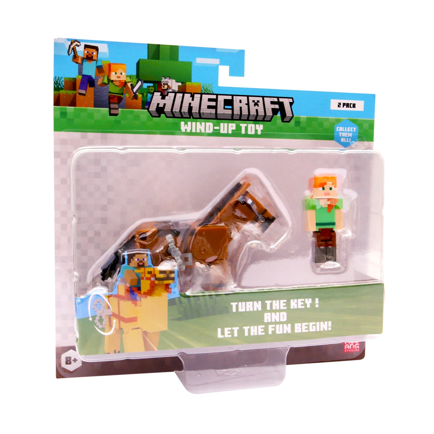 Figurka PMI Kids World Minecraft Wind-Up Toy Alex Horse