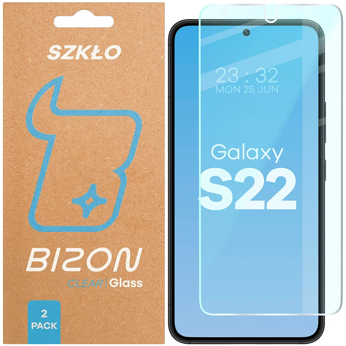 Szkło hartowane Bizon Clear Duo do Samsung Galaxy S22