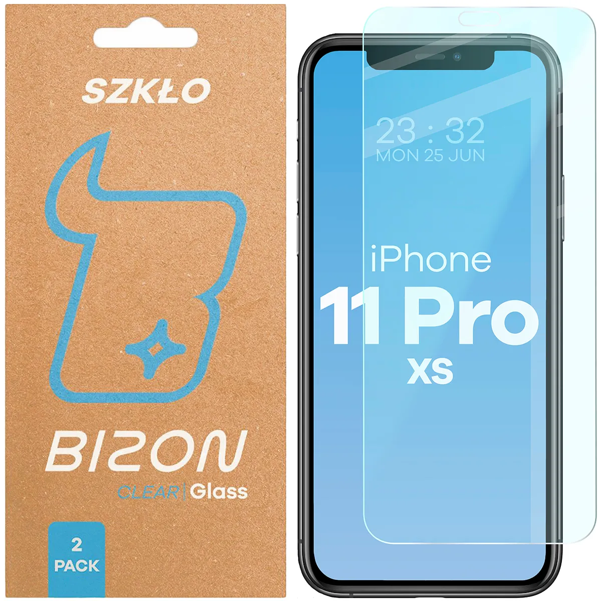 Szkło hartowane Bizon Clear Duo do iPhone 11 Pro / iPhone Xs