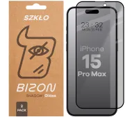 Bizon prywatyzujące pełne Edge Shadow Duo do iPhone 15 Pro Max