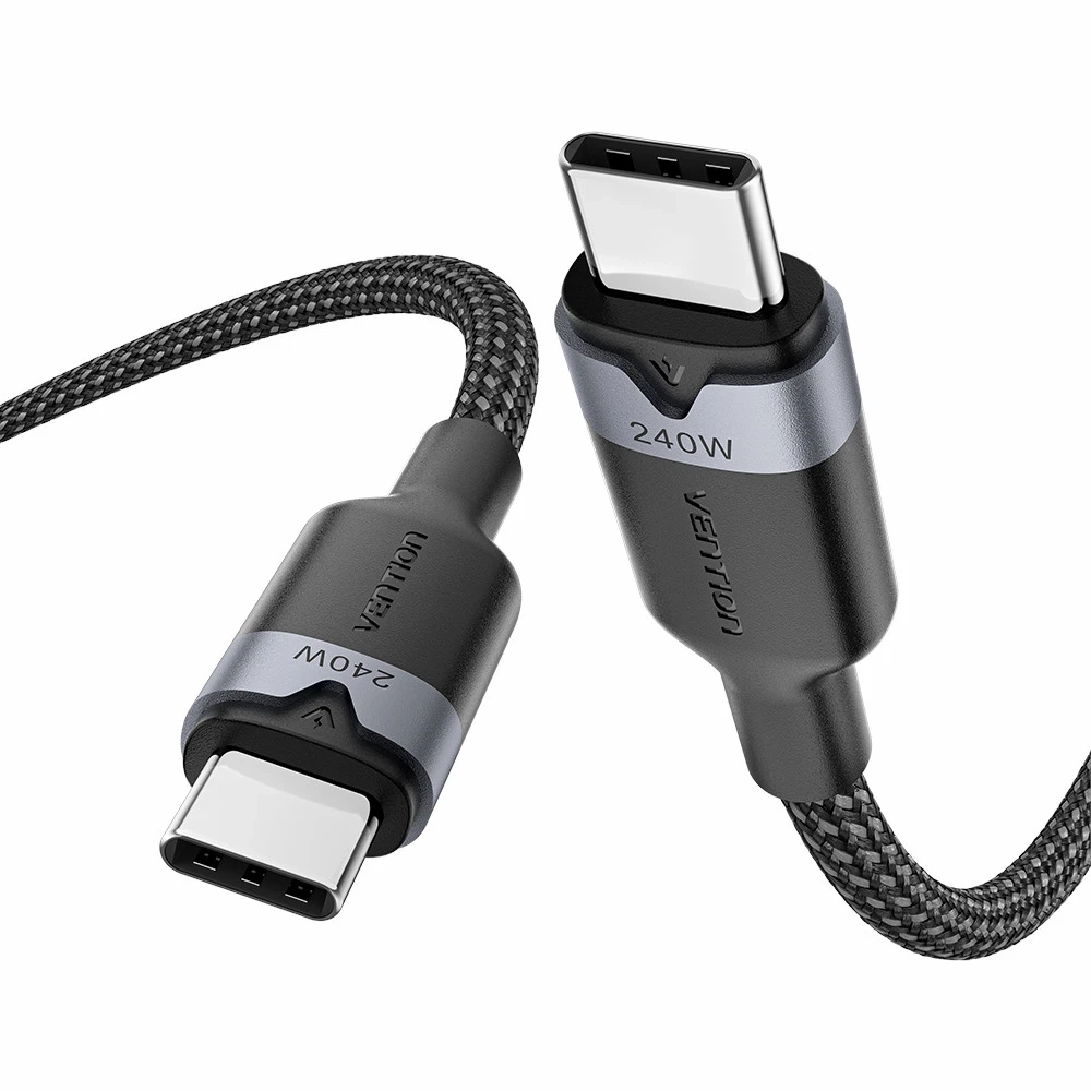 Kabel Vention USB-C do USB-C 2.0 5A 240W 2m Czarny
