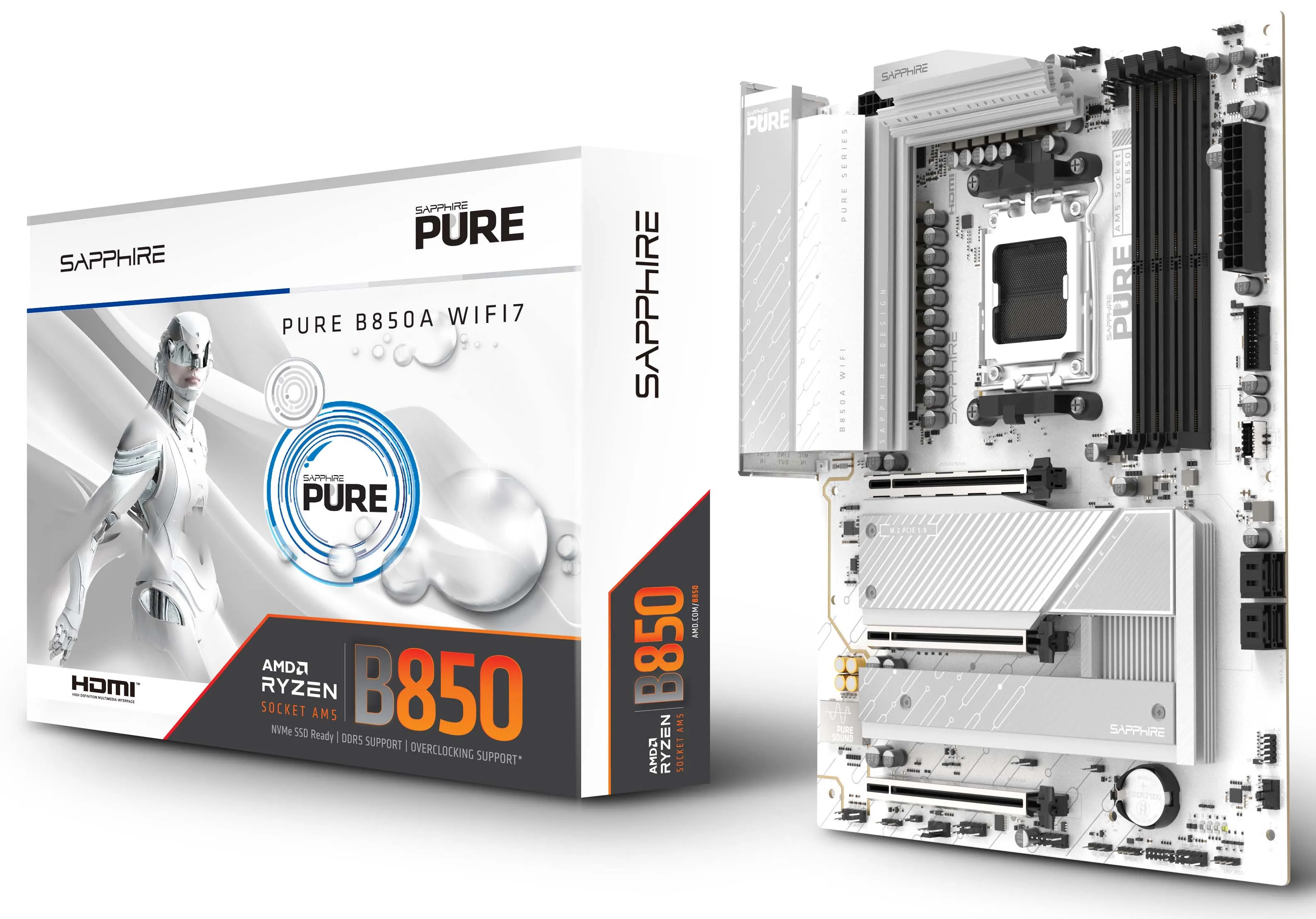 Płyta główna Sapphire PURE B850A WIFI 7