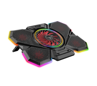 Podstawka chłodząca Rampage S47 CoolFlow 9-17'' Czarny