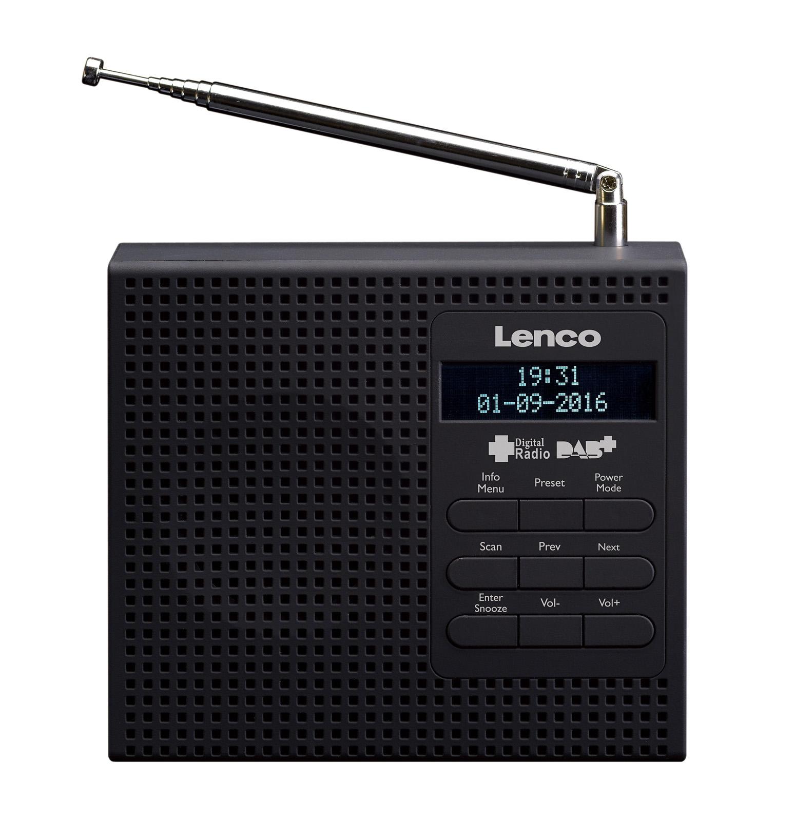 Radioodbiornik Lenco PDR-020 Radio FM DAB+ Czarny