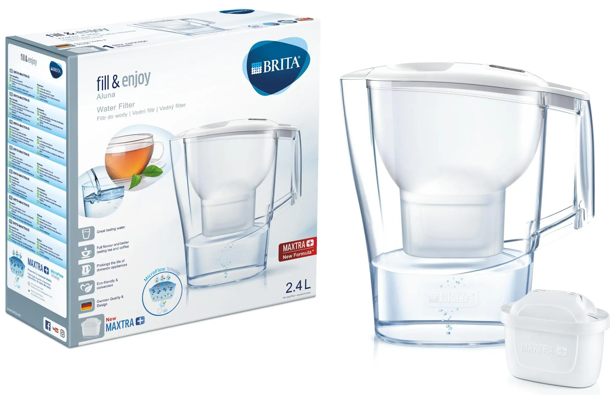 Dzbanek filtrujący Brita Aluna 2,4l 1 wkład Biały