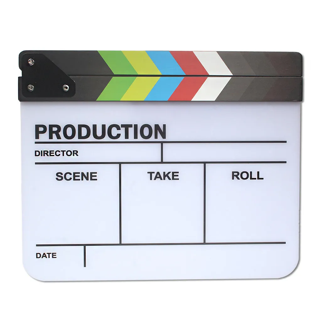 Klaps filmowy Commlite CB-FCB 30x25cm Biało-czarny