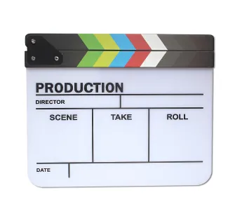 Klaps filmowy Commlite CB-FCB 30x25cm Biało-czarny