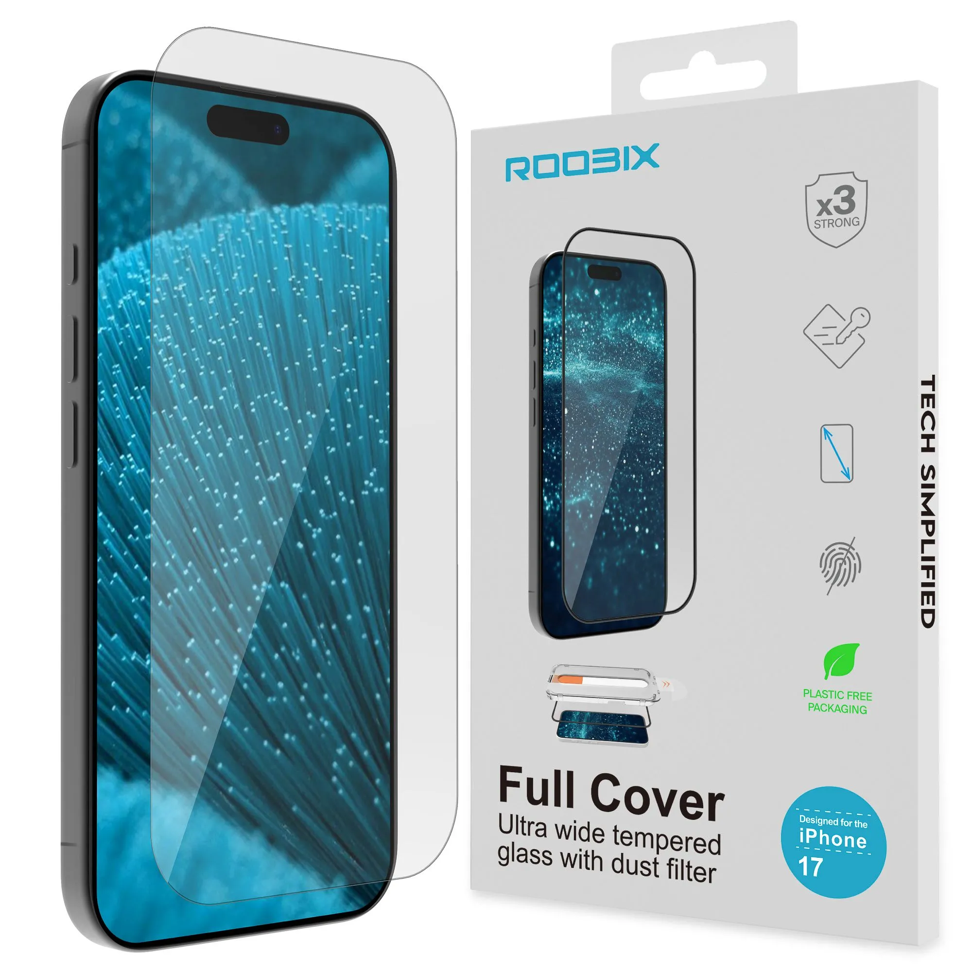 Szkło hartowane Roobix Super Clear do iPhone 17