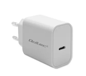 Ładowarka sieciowa Qoltec Super Quick PD USB-C 20W Biały