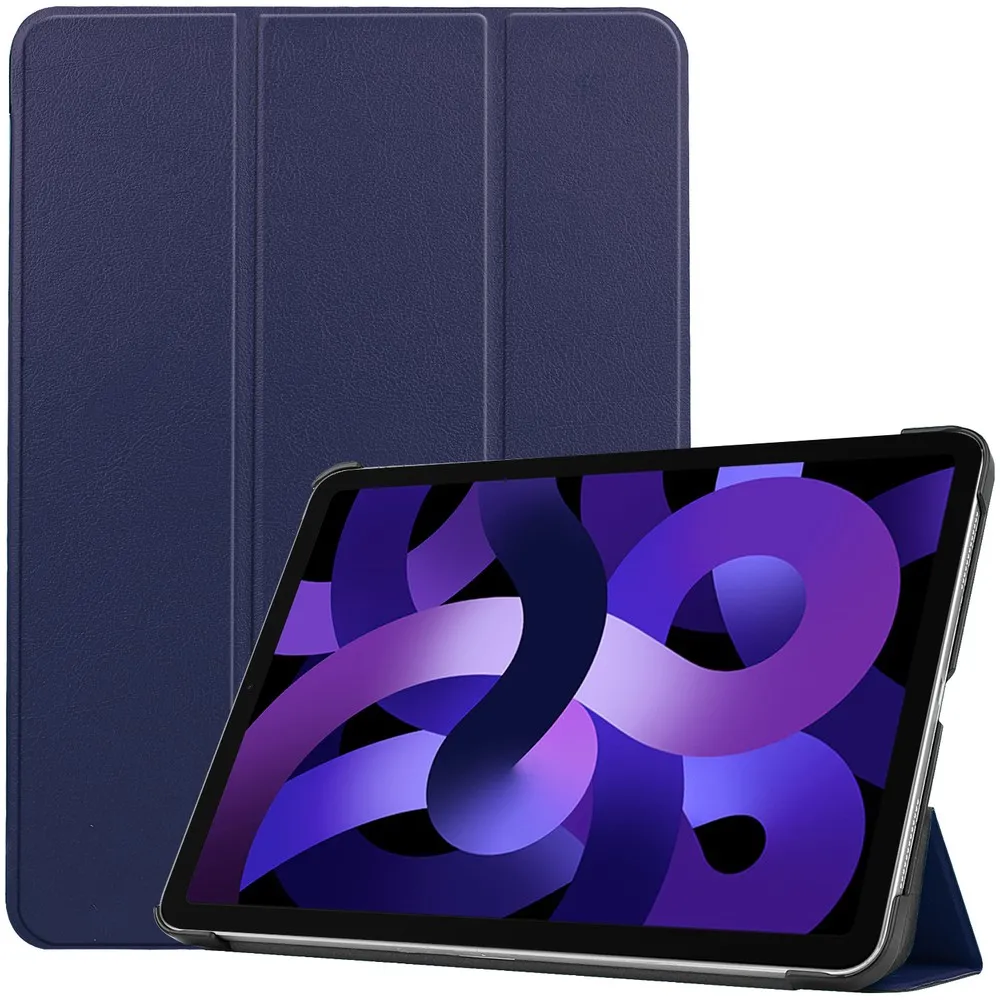 Etui na tablet Bizon Case Tab Croc z klapką do iPad Air 11" / 10.9" 2025/2024/2022/2020 Granatowy