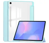 Bizon Case Tab Clear Matt z klapką do Samsung Galaxy Tab S10 FE Plus Błękitny