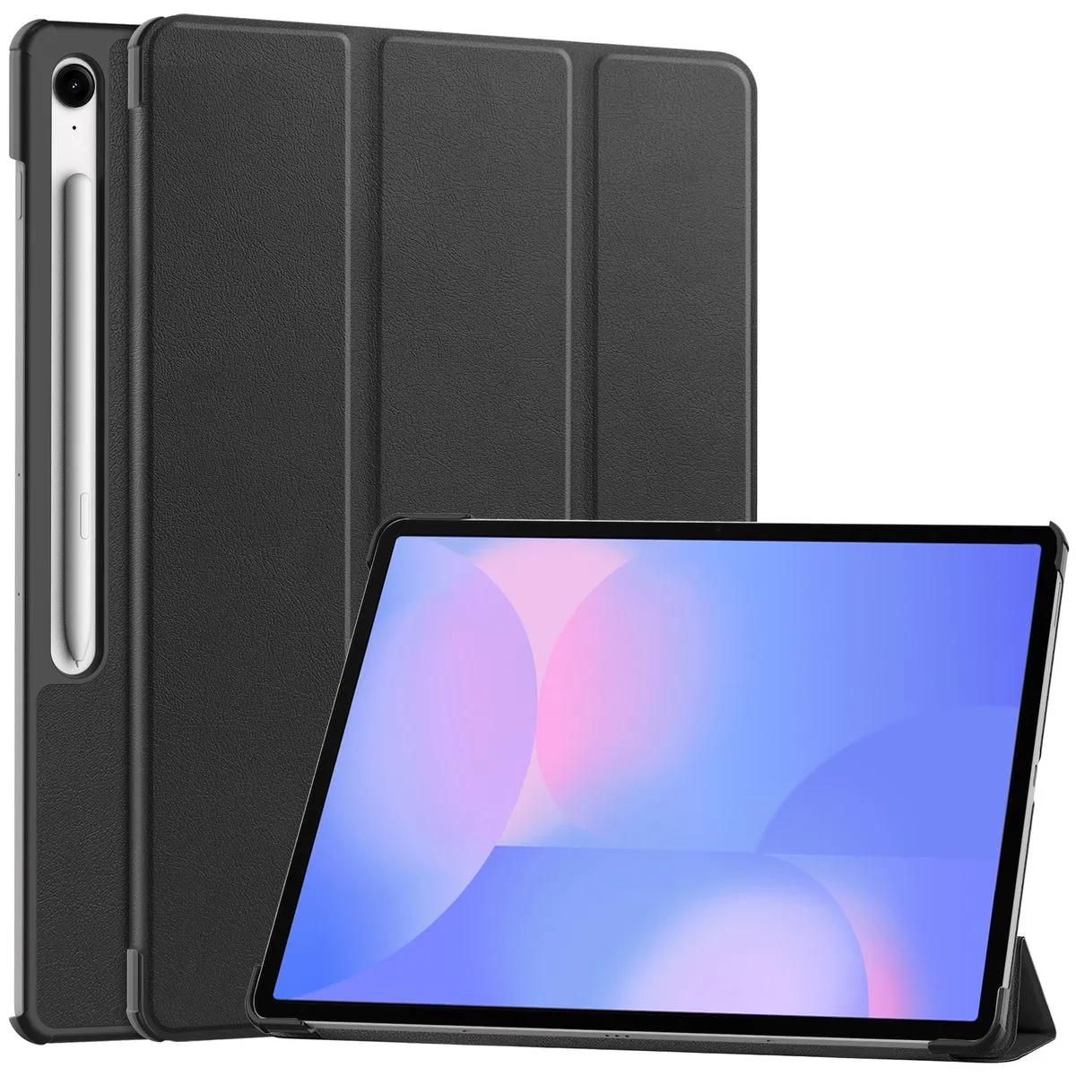 Etui na tablet Bizon Case Tab Croc z klapką do Samsung Galaxy Tab S10 FE Plus Czarny