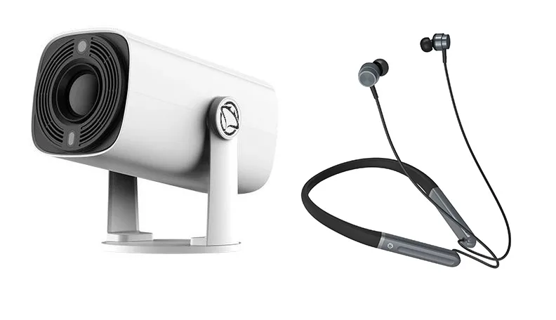 Projektor Manta MultiVision Mini Portable PMA202A24  LED HD Ready Wi-Fi Bluetooth Android + MNH02 Olympic II