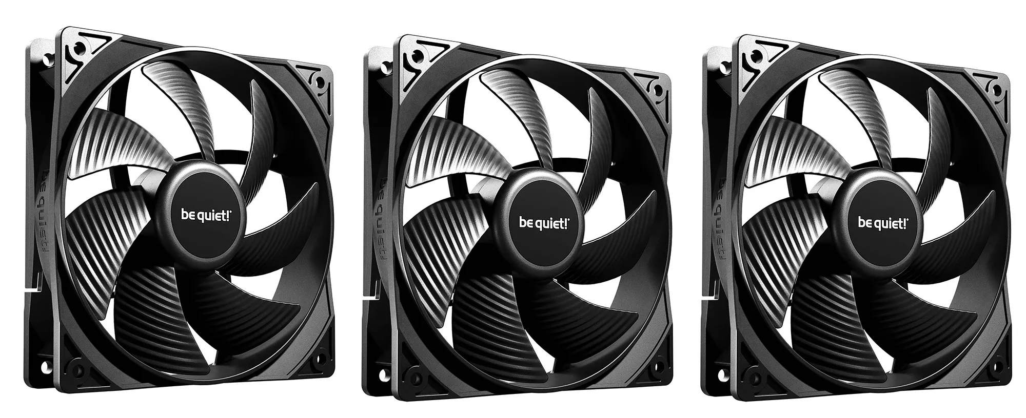 Zestaw wentylatorów be quiet! Pure Wings 3 PWM 120mm 3szt. Czarny