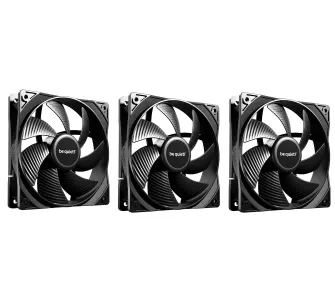 Zestaw wentylatorów be quiet! Pure Wings 3 PWM 120mm 3szt. Czarny